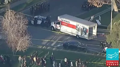 لاس اینجلس میں ایرانی مظاہرین پر ٹرک چڑھانے کی کوشش