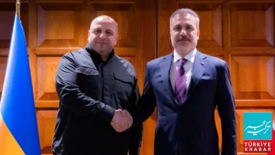 Turkish Foreign Minister holds meetings with Ukrainian and Palestinian delegations