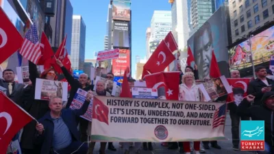 Turkish-American Community Protest in New York, Dispute Over Historical Statements Intensifies