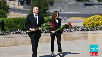 81st Anniversary of the Historic Victory over Fascism in the Second World War: Ilham Aliyev and Mehriban Aliyeva Visit the Grave of Hero Hazi Aslanov
