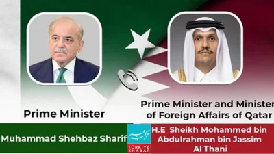 Prime Minister Shehbaz Sharif and Qatari Prime Minister Discuss Regional Situation