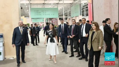 Baku: Leila Aliyeva and Arzu Aliyeva Attend Urban Planning Forum Exhibition