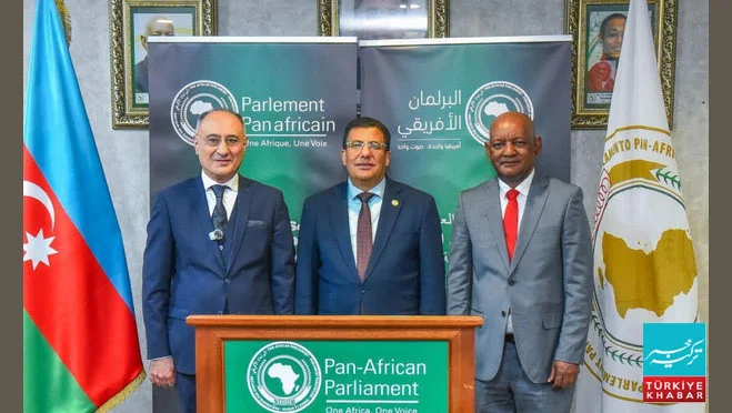 آذربائیجان کے سفیر کی پین افریقی پارلیمنٹ کے صدر سے ملاقات