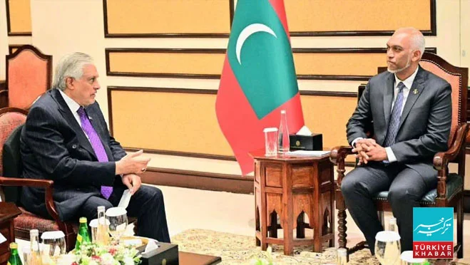 اسحاق ڈار کی مالدیپی صدر سے ملاقات، تجارت و سرمایہ کاری سمیت مختلف شعبوں میں تعاون بڑھانے پر اتفاق